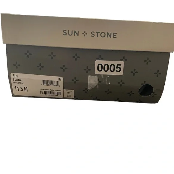 Sun + Stone Quilted Black Sneakers NEW Size 11.5 - Picture 6 of 7